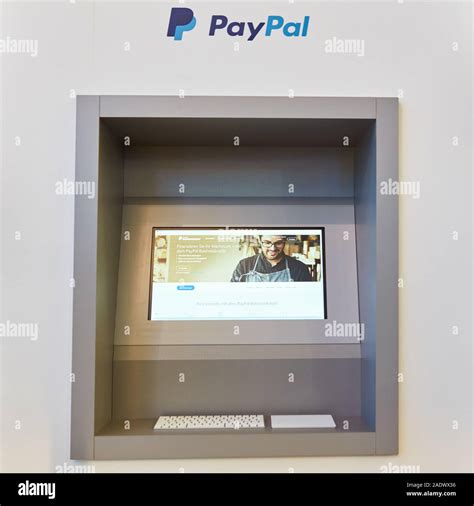 COLOGNE, SEPTEMBER 2019: PayPal ATM at the DMEXCO trade fair Stock ...