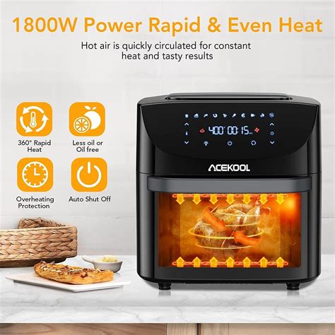 Acekool 10-in-1 Air Fryer Oven, 20 Quart Airfryer India | Ubuy