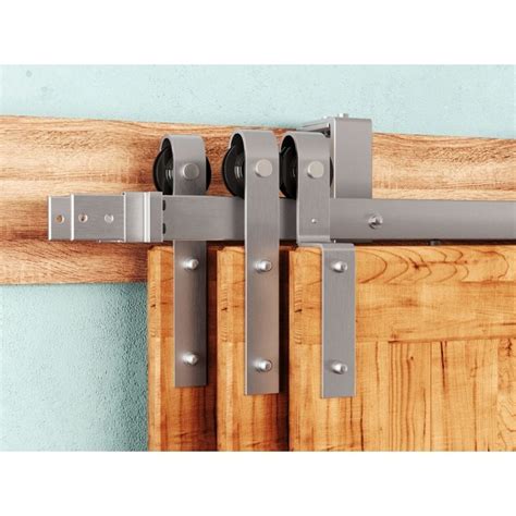 Brushed Nickel Bypass Barn Door Hardware at George Hodge blog