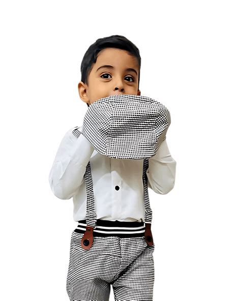Toddler Boys Vintage Outfit Set - 5-Piece Stylish Ensemble for Kids ...
