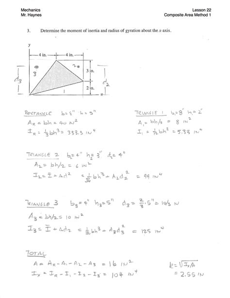 Parallel Axis Theorem · Mechanics