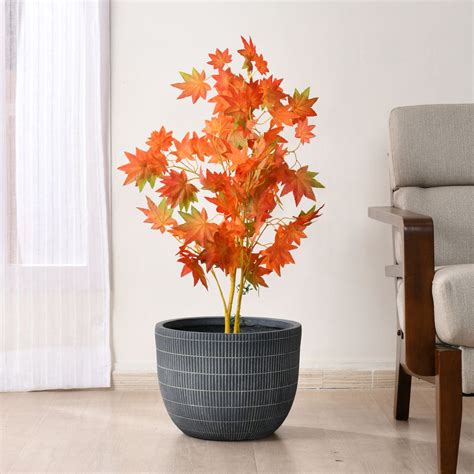 Buy Ribbed Magnesium Oxide Indoor Outdoor Planter 27.2 cm Online ...