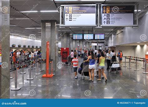 Rio Galeao airport editorial photo. Image of indoor, architecture ...
