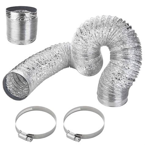 Buy QISF 100mmx1.5M Aluminium Foil Flexible Ducting,Air Duct Flexible ...