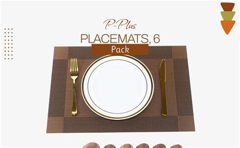 Buy P-Plus International Placemats Place Mats for Kitchen Dining Table ...