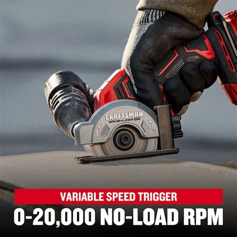 CRAFTSMAN V20 RP 3-in 20-volt Max Trigger Switch Brushless Cordless Cut ...