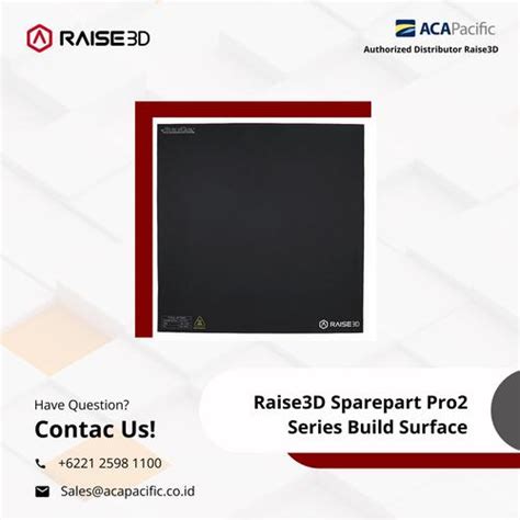Jual Raise3D Sparepart Pro2 Series Build Surface - Kota Tangerang - ACA ...
