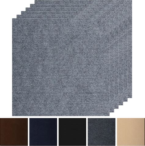 Peel and Stick Carpet Squares 24" x 24", Self Adhesive Non-Slip Carpet ...