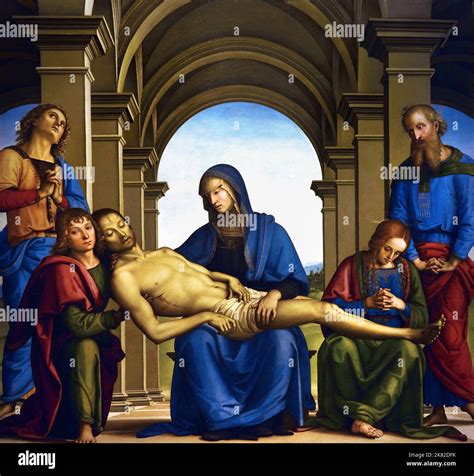 Pieta 1493 Pietro Perugino 1446/1452 – 1523 born Pietro Vannucci, Italian Renaissance painter of ...
