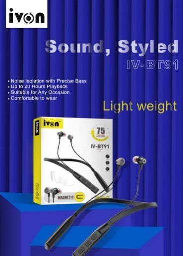 Ivon Light Weight Wireless Neckband Supplier from Ahmedabad