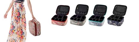 Neilish Satin Professional Cosmetic Makeup Kit Storage Organizer Travel ...