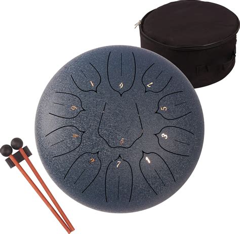 LOMUTY Steel Tongue Drum - 11 Notes 12 inches - Percussion Instrument ...