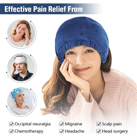 Buy Hilph® Ice Gel Headache & Migraine Relief Cap or Hat, Head Gel Ice ...