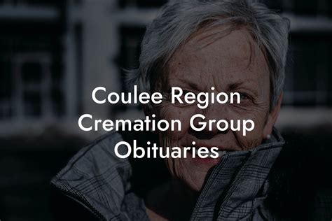 Coulee Region Cremation Group Obituaries - Eulogy Assistant