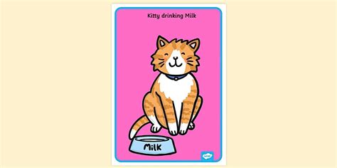 Kitty Poster for Kids | EYFS and KS1 Materials | Twinkl