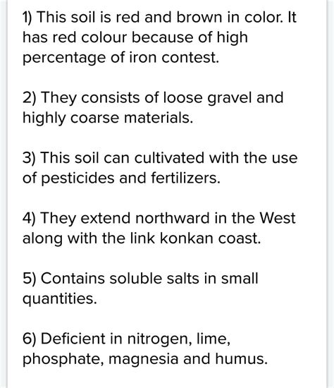 give features of red and yellow soil - Brainly.in
