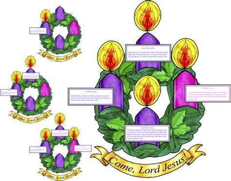 Cutout Advent Wreath - Catholic Advent Wreath Meaning - (1440x1152) Png ...