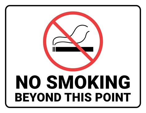 Free Printable No Smoking Sign Templates [PDF, Word] For Car