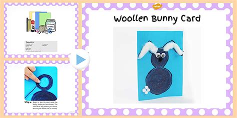 Easter Bunny Card Craft PowerPoint