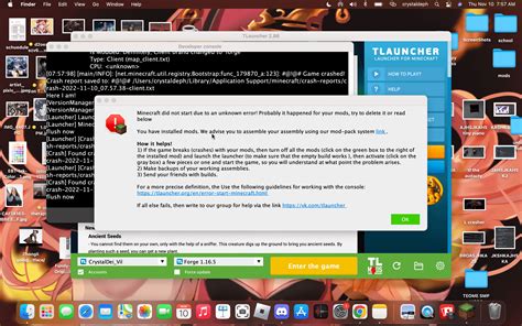 I need help loading modded minecraft on my mac, Please hurry I am on ...