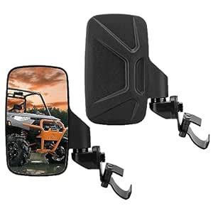 Smotrcc Ranger Side Mirror,360 Degree Adjustment UTV Mirrors Compatible ...