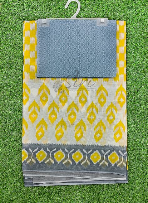 Latest Siri Elegant Printed Pure Cotton Saree – Siri Sarees