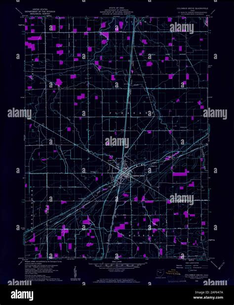 Map of columbus grove hi-res stock photography and images - Alamy