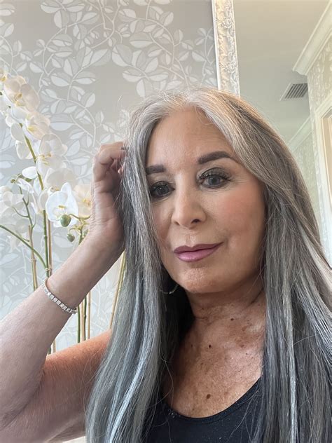 Pin by Lynda Losee on Long gray hair | Grey hair extensions, Long gray ...