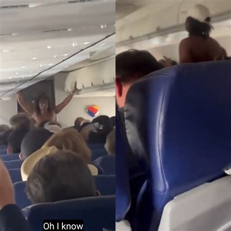VIDEO: Commotion As Female Flight Passenger Strips Completely Naked ...