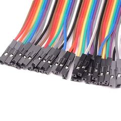40Pcs Female to Female Jumper Wires 20 cm Online – Robocraze