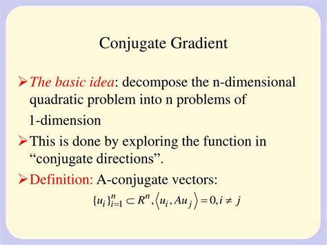 Image result for Conjugate Gradient Applications