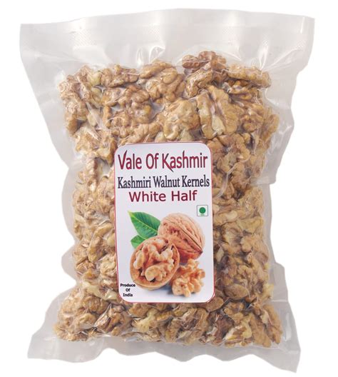Vale Of Kashmir Walnut Kernels White Half Vacuum Packed 500 Gram ...