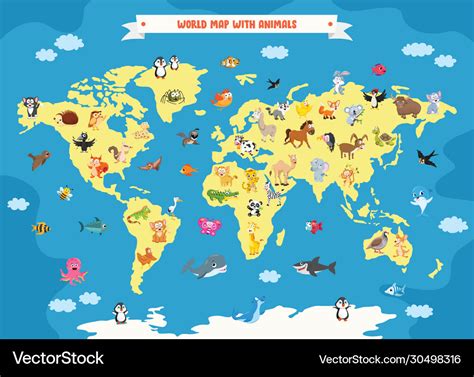 World Map of Animals 的图像结果