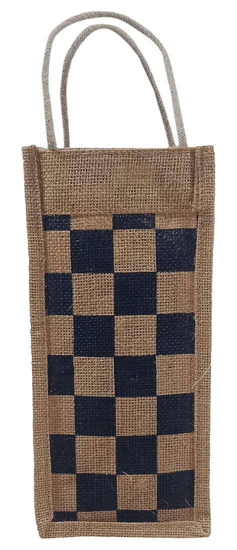 Omm Gayatri Jute Cluster Jute Bottle Bag, 1 -Piece : Amazon.in: Bags ...