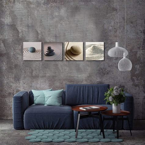 VVOVV Wall Decor Zen Wall Art Relaxing Stone Spa Theme Painting India ...