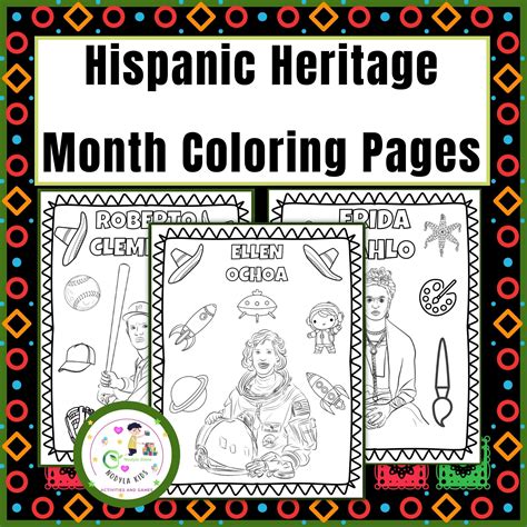 Hispanic Heritage Month Coloring Pages | September Coloring Sheets ...