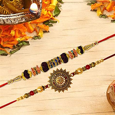 Buy ME & YOU Rakhi Set, Designer Rakhi Pack-2, Rakhi For Bhaiya, Rakhi ...