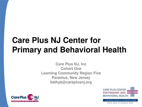 PPT - Care Plus NJ Center for Primary and Behavioral Health PowerPoint ...