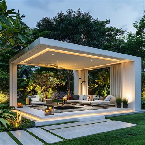 11+ Minimalist Garden Gazebo Ideas for a Clean Look • 333+ Art Images ...