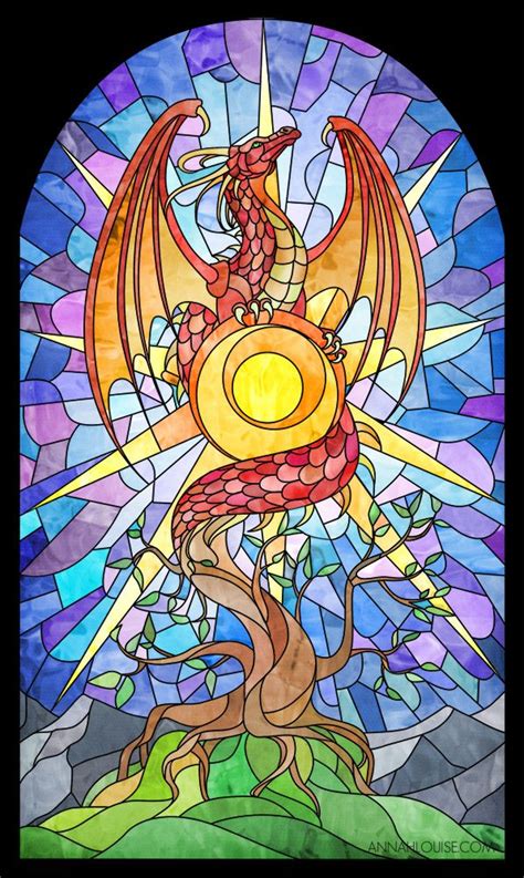dragon art glass