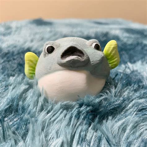 🐠 Puffer fish meme・Free STL File for ・Cults