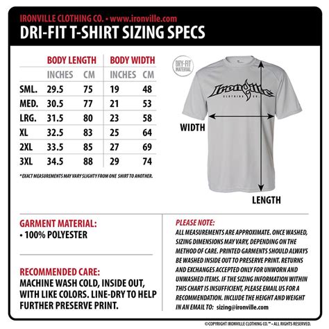 Youth Shirt Sizing Guide