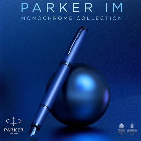 Buy Parker IM Monochrome Fountain Pen | Blue Finish and Trims | Medium ...
