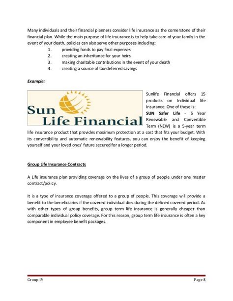 Image result for Term Life Insurance Policy Example