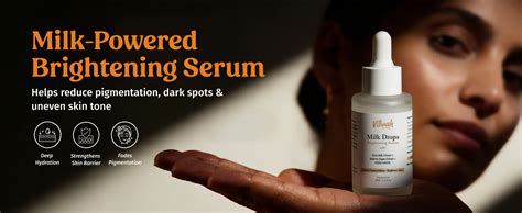 Vilvah Milk Drops Brightening Face Serum | Helps Reduce Dark Spots ...