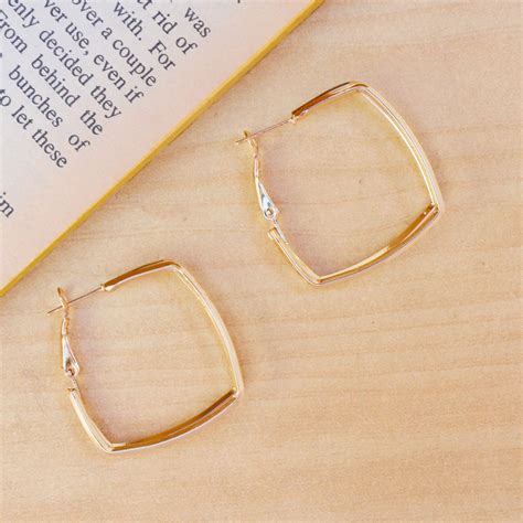 Rachel Green's square hoop Earrings | Salty – Salty Accessories