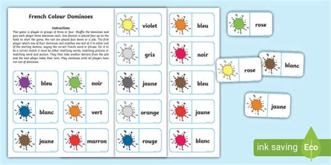 French Colours Game - French resources (teacher made)