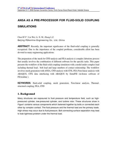 Image result for ANSA Pre-processor Tutorial