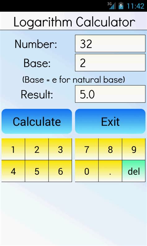 Image result for Logarithm Using Calculator