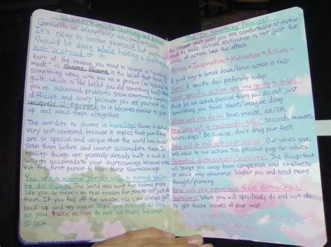 A bit from my self-help journal "guide" : r/Journaling